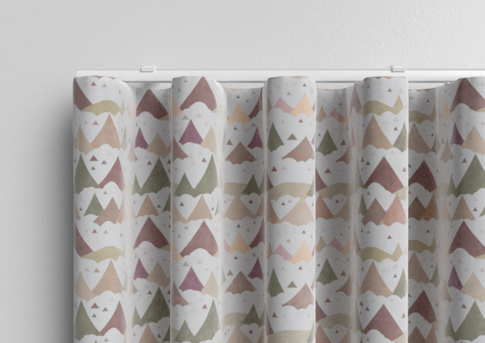 Cloudy Peaks, Rosey Hues - Made to Measure Curtains - Image 13